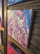 Load image into Gallery viewer, 8x8 jellyfish  original  painting on canvas