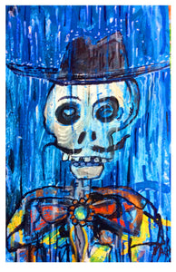 Rainy day skeleton  bolero compañero framed embellished  reproduction