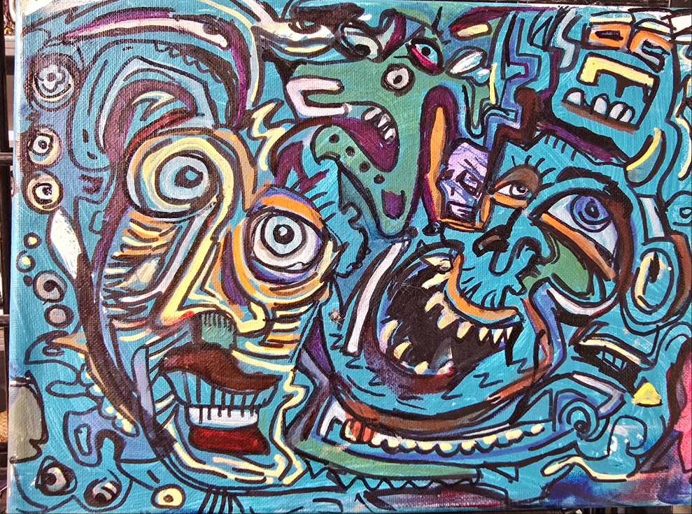 10x12painting on stretched canvas 