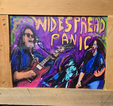 ready to hang hand  10x12 widespread panic print