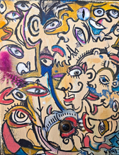 Load image into Gallery viewer, 8x10 painting on stretched canvas &quot;wild thoughts&quot;