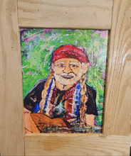 Load image into Gallery viewer, willie nelson fan  art framed print