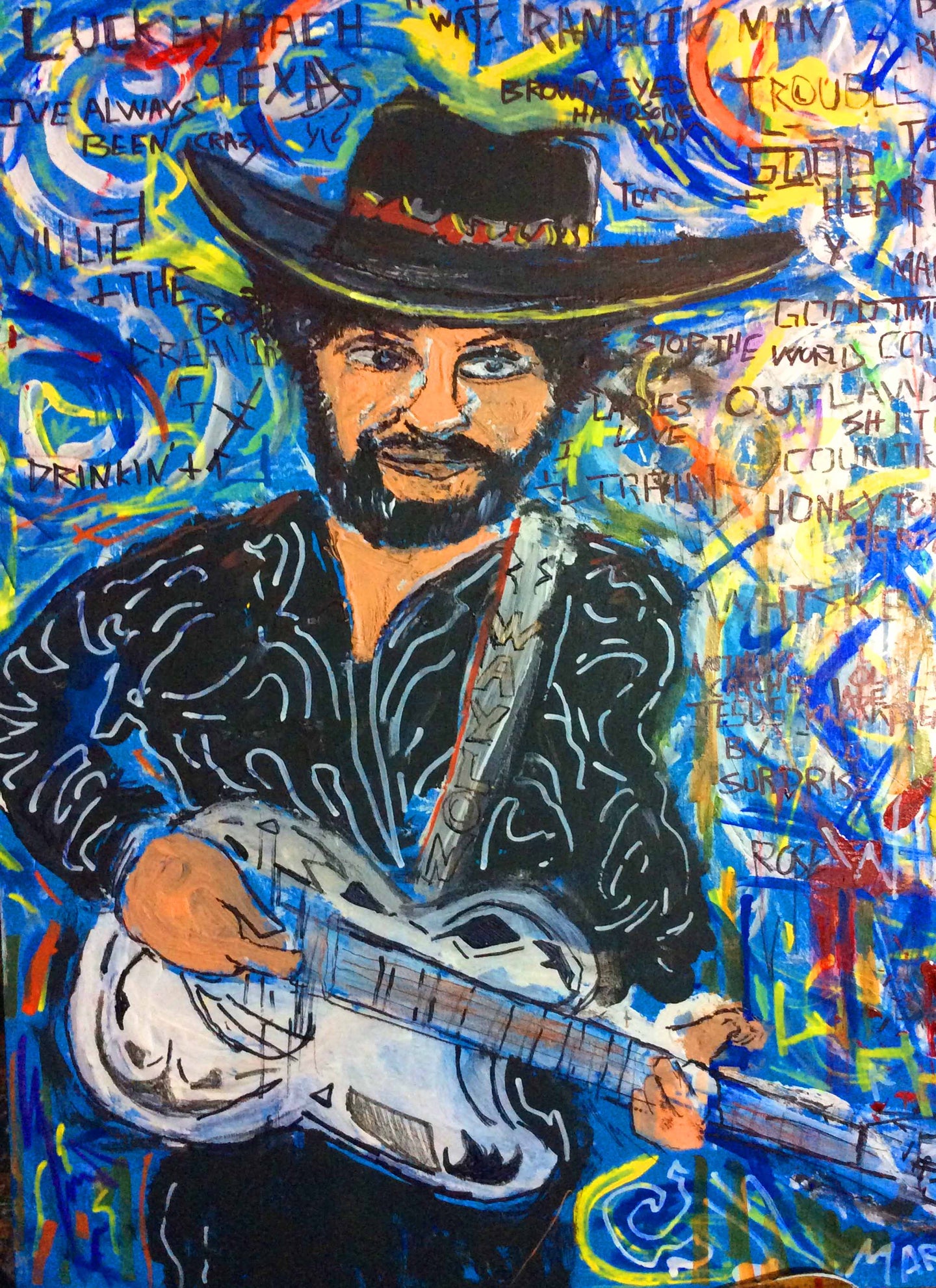 Waylon Jennings Art prints