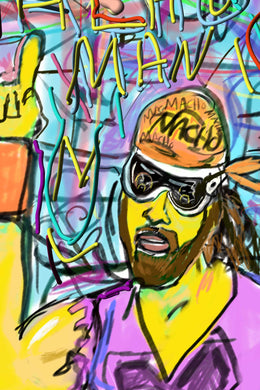 8x10 signed print Macho Man Randy Savage