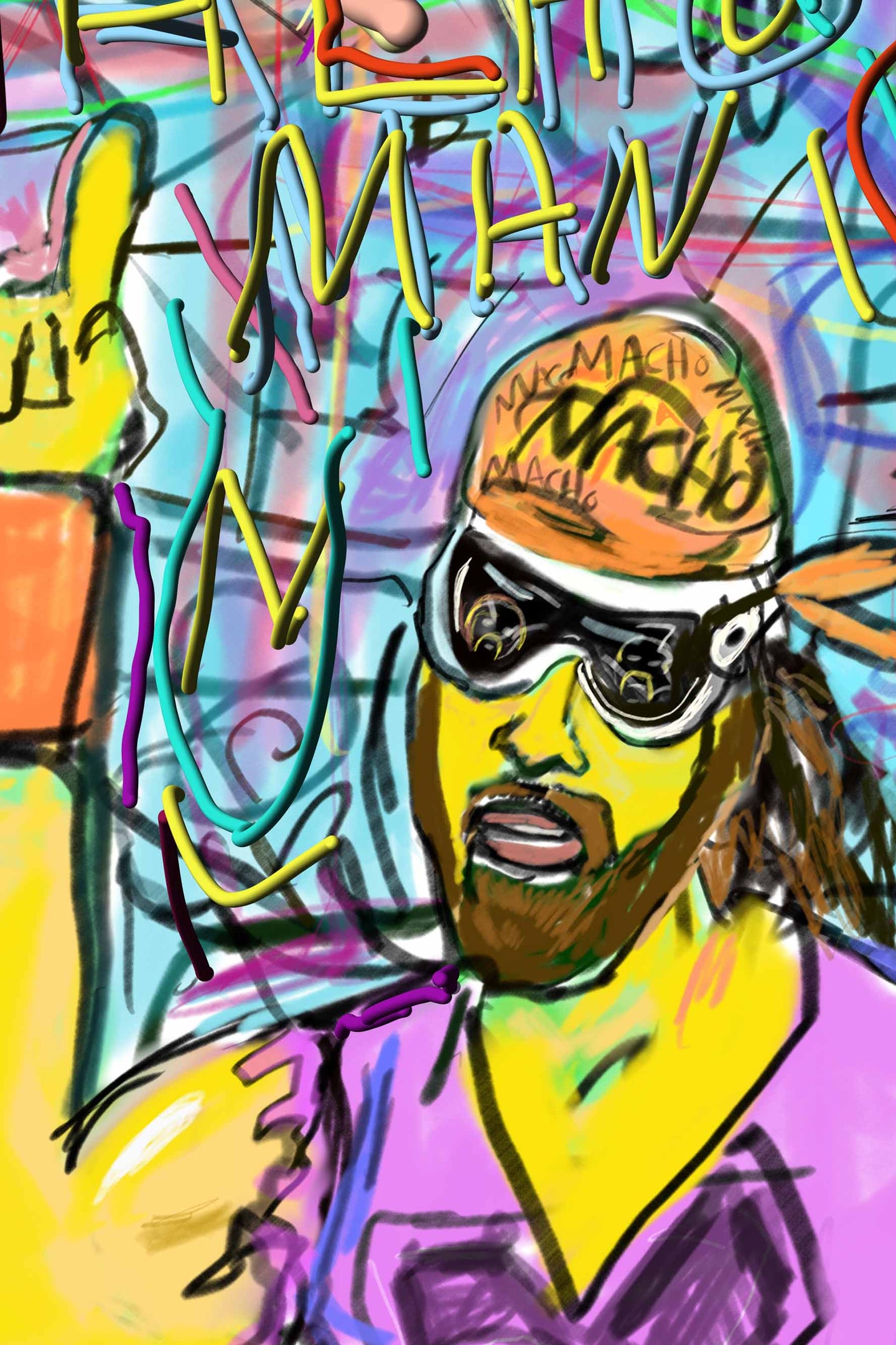 8x10 signed print Macho Man Randy Savage