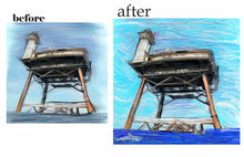 Load image into Gallery viewer, new  frying pan tower 10x10 signed prints
