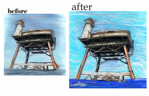 new  frying pan tower 10x10 signed prints
