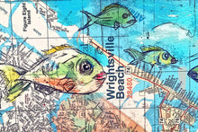 Load image into Gallery viewer, Wrightsville beach map art print