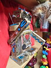 Load image into Gallery viewer, Dresser top  scrap robot sculpture  12.5 inches tall