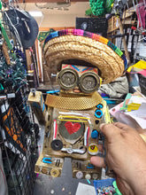 Load image into Gallery viewer, Dresser top  scrap robot sculpture  12.5 inches tall