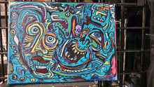 Load image into Gallery viewer, 10x12painting on stretched canvas &quot; hidden horns abstract painting &quot;