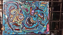 Load image into Gallery viewer, 10x12painting on stretched canvas &quot; hidden horns abstract painting &quot;