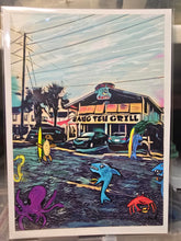Load image into Gallery viewer, 5x7 mini print" hang ten grill  signed in poly sleeve