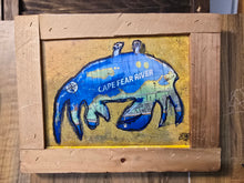 Load image into Gallery viewer, Cape fear crab framed mounted  print 10x12