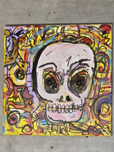 Load image into Gallery viewer, 10x 10  eye eye captain  original on stretched canvas skull dude