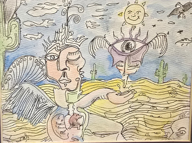 original watercolor and ink by Mark Dannon Herbert