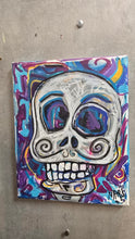 Load image into Gallery viewer, Bone head bill    &quot; original 8x10 mixed media painting on stretched canvas