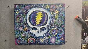 15 x12.26 spiral hard candy  stealie dead head original