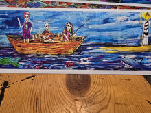 Load image into Gallery viewer, 5x16 signed paper print in poly bag Ship of fools: blue coast