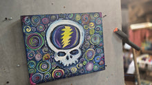 Load image into Gallery viewer, 15 x12.26 spiral hard candy  stealie dead head original