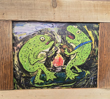 Load image into Gallery viewer, 10x12  hand built framed print amphibious jubilation  by Mark Herbert