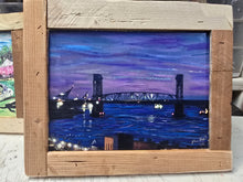 Load image into Gallery viewer, 12x10  framed print Cape fear memorial  bridge wilmington nc