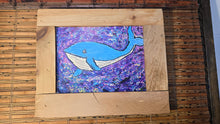 Load image into Gallery viewer, 12x14" framed sealed mounted print  whale