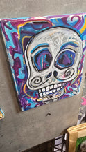 Load image into Gallery viewer, Bone head bill    &quot; original 8x10 mixed media painting on stretched canvas