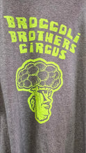 Load image into Gallery viewer, Extra Large broccoli brothers circus shirt grey fruit of the loom