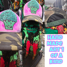 Load image into Gallery viewer, Broccoli brothers hand drawn art hat trucker snap fut
