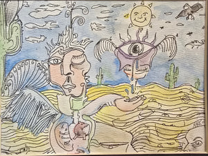 original watercolor and ink by Mark Dannon Herbert