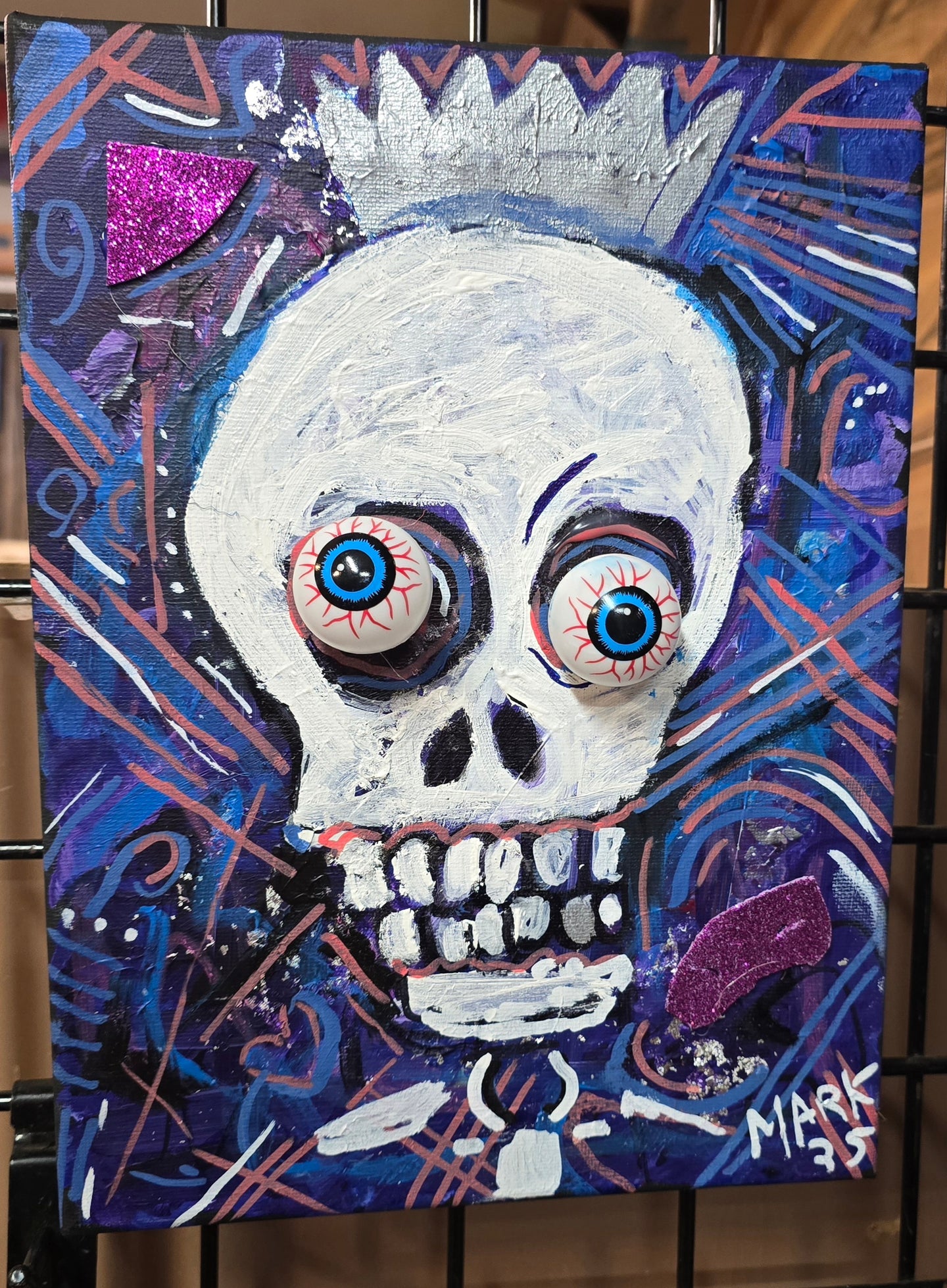 10x12  original mixed media painting on stretched canvas 