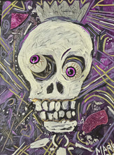 Load image into Gallery viewer, 10x12  original mixed media painting on stretched canvas &quot;royal stress test&quot;