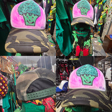 Load image into Gallery viewer, Broccoli brothers hand drawn art hat trucker snap fut