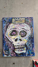Load image into Gallery viewer, 8x10  original on stretched canvas skull dude elder king