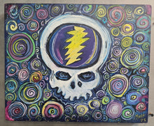 Load image into Gallery viewer, 15 x12.26 spiral hard candy  stealie dead head original