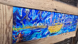 26"wide ship of fools series "cape fear moonlight "1