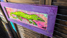 Load image into Gallery viewer, 19×8 lizard orginal on wood