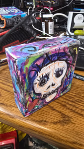 4x4  little skull  2 on stretched gallery wrapped canvas original