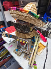 Load image into Gallery viewer, Dresser top  scrap robot sculpture  12.5 inches tall