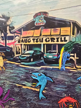 Load image into Gallery viewer, 5x7 mini print" hang ten grill  signed in poly sleeve