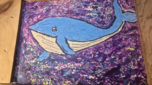 Load image into Gallery viewer, 12x14" framed sealed mounted print  whale