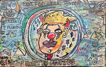 Load image into Gallery viewer, E pluribus anUs " original  painting on built wood panel