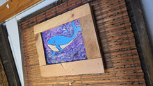 Load image into Gallery viewer, 12x14" framed sealed mounted print  whale