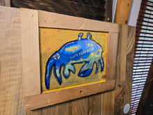 Load image into Gallery viewer, Cape fear crab framed mounted  print 10x12
