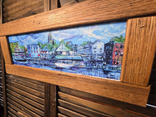 Load image into Gallery viewer, Wilmington nc riverfront  framed print  circa 2005