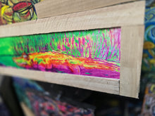 Load image into Gallery viewer, 27" x10" sunset gator framed print reqdy to hang clearance priced
