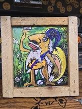 Load image into Gallery viewer, "The Snail Mail Wizard Delivers ...Eventually folky framed print