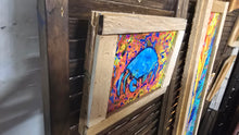 Load image into Gallery viewer, 7.5 x10.5 framed  mini print &quot;blue crab &quot;