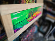 Load image into Gallery viewer, 27" x10" sunset gator framed print reqdy to hang clearance priced